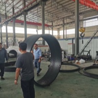 نجاح اختبار آلة لف الأنابيب المجوفة ذات الجدار المجوف Daimeter 2 متر