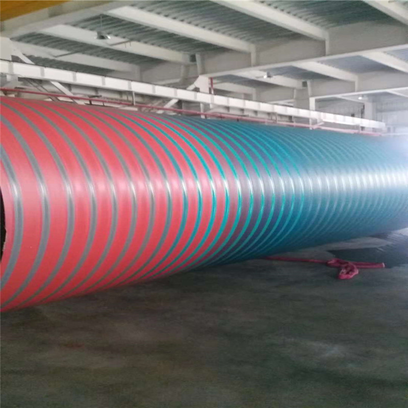 خط بثق الأنابيب الحلزونية ذات الجدار المزدوج HDPE
